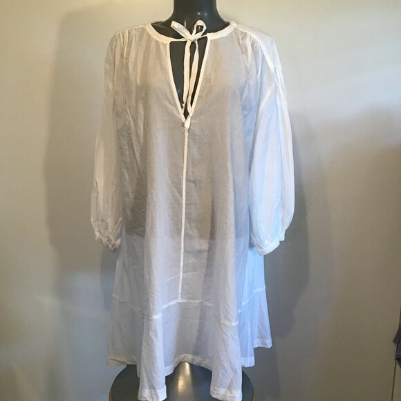 H&M White Lightweight Cotton Tunic  Size XL - Picture 2 of 12